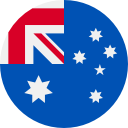 AUS Australia FLAG ICON - rond