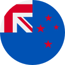 NZL Nouvelle-Zélande ICÔNE DU DRAPEAU - rond