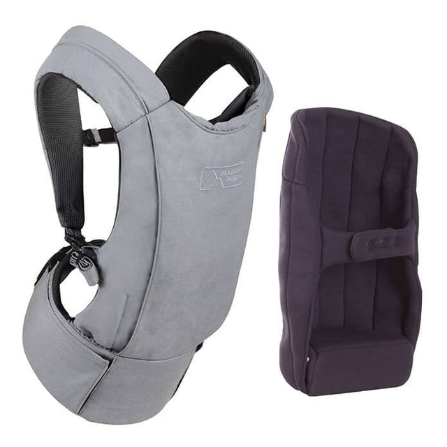 mountain buggy juno baby carrier in charcoal grey colour comes with insert for infants_charcoal