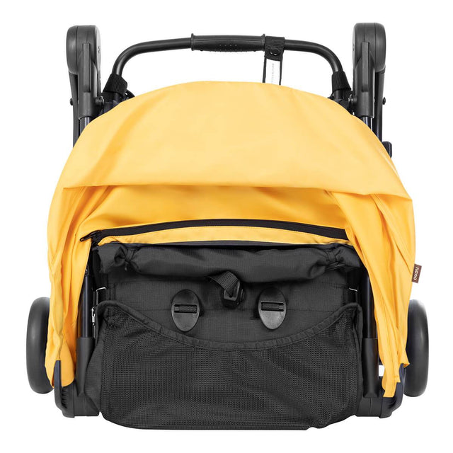 mountain buggy nano travel buggy in colour cyber showing front view of compact fold_cyber