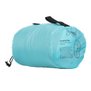 Mountain Buggy durable soft peach lined sleeping bag fully packed in colour ocean_ocean