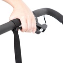 Mountain Buggy duet double buggy close up of brake on handle bar in colour black_black